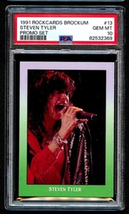 1991 Brockum RockCards Promo Set STEVEN TYLER PSA 10 Pop 3 höchster Aerosmith HOF - Bild 1 von 2