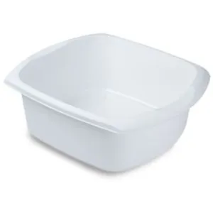 Addis 9.5L Washing Up Bowl Medium Kitchen Sink Dishes Basin, Rectangular White - Picture 1 of 1