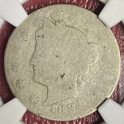 NGC FAIR-2 LOWBALL!  1884 LIBERTY V NICKEL - Image 1 of 3