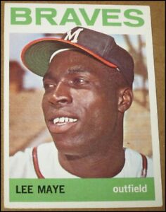 1964 Topps Lee Maye Baseball Card #416 Milwaukee Braves Original EX/NM