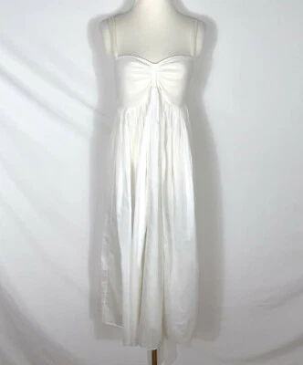 JEAN PAUL GAULTIER Soleil Maxi Dress Size L White Sleeveless Cotton - Image 1 of 4