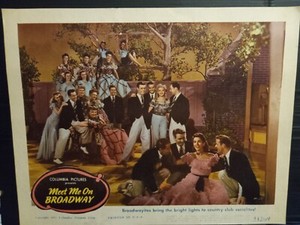 Lobby Card 1946 MEET ME ON BROADWAY Marjorie Reynolds big cast production