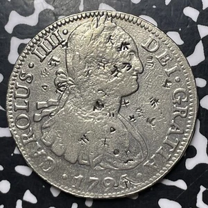 1795-Mo FM Mexico 8 Reales Lot#MK230 Large Silver! Chopmarks - Picture 1 of 2
