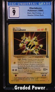 Promo Electabuzz Black Star Promo CGC 9 (0130) #2 Pokemon - Picture 1 of 1