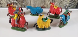 Vintage Britains Ltd Knights and Horses Figures Medieval Spares Set Hong Kong - Picture 1 of 6