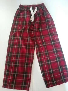 Old Navy Girls Size Medium Red Green Plaid Lounge Pants Pajama Bottoms - Picture 1 of 12