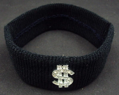 Toddler MONEY Headband w/Dollar Medallion ~ Fits 10"-16" Choice Of Colors NEW - Image 1 of 3