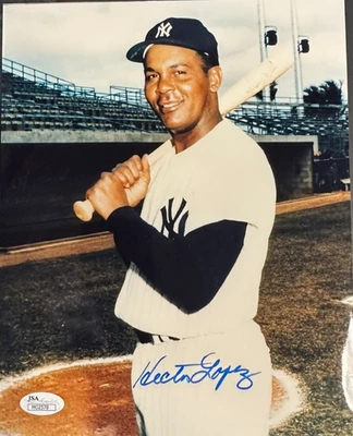 Hector Lopez Autographed New York Yankees 8x10 Photo JSA - Image 1 of 3