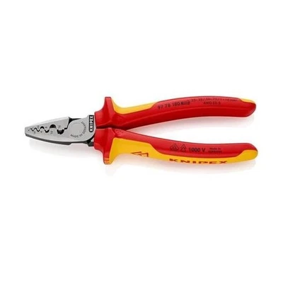 Knipex Aderendhülsenzange Gesamt-L.180mm 0,25-16,0(AWG 23-5)mm² - Bild 1 von 4