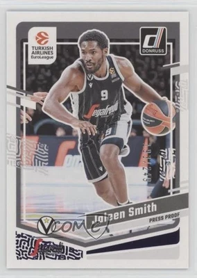 2023-24 Panini Donruss EuroLeague Purple Press Proof /249 Jaleen Smith #114 - Image 1 of 2