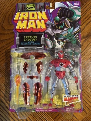 Figura de acción Toy Biz Marvel Iron Man Crimson Dynamo sellada NUEVA acción explosiva Foto 1 de 3