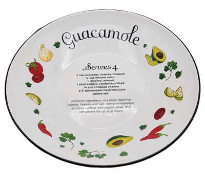 Cuenco para servir Martha Stewart Lg 13,5". Guacamole para diseño de 4 recetas. Muy bonito Foto 1 de 4