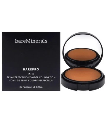 bareMinerals BarePro 16HR Skin- Powder Foundation Medium Deep 45 Warm - Image 1 of 4