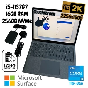 Microsoft Surface Laptop 4 13.5" 2K Touch 256GB Intel Core i5 11th Gen 16GB RAM - Picture 1 of 5