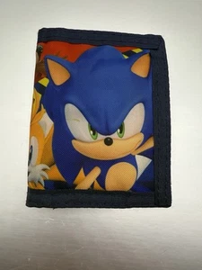 Vintage Sonic The Hedgehog Trifold Kids Wallet - Picture 1 of 3
