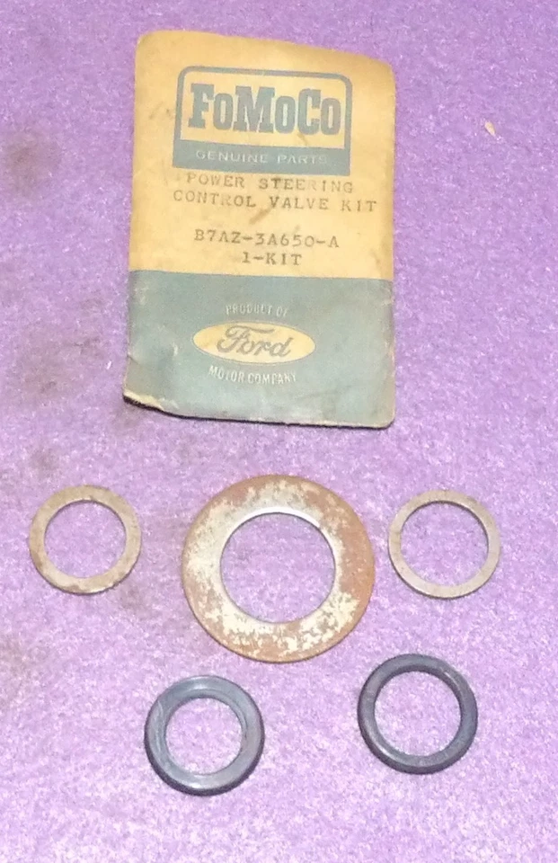 1959 1960 Ford Fairlane 500 Galaxie Car Thunderbird NOS POWER STEERING VALVE KIT - Image 1 of 2