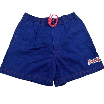 Pantalones Cortos Atlanta Braves Para Hombres Medianos MLB Béisbol Bañador Malla Rayo Rayo Foto 1 de 4