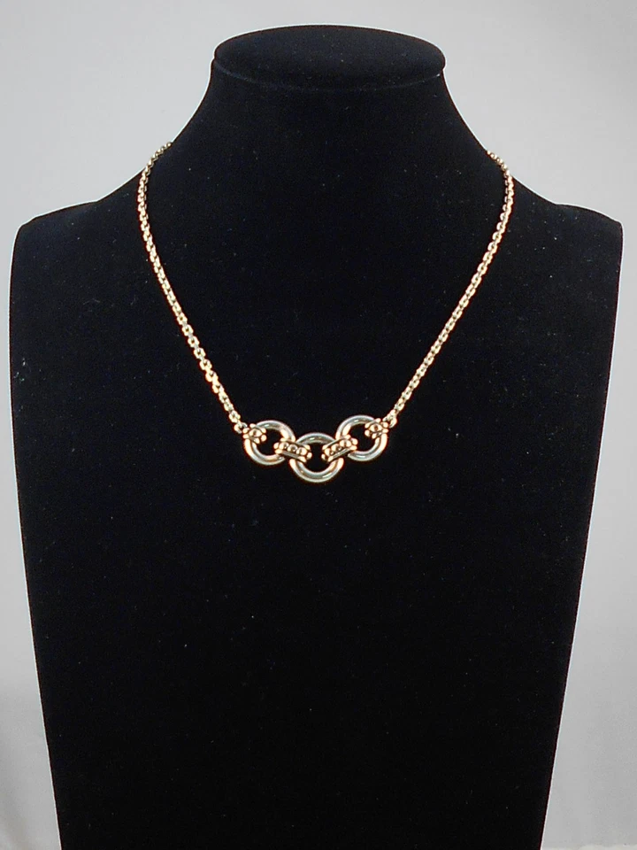 Brighton Silver Plated PRETTY TOUGH Stud Trio Collar Necklace JM7418