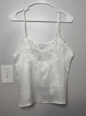 In Bloom by Jonquil White Lace Negligee Women’s XL Sheer Short Sexy - Image 1 of 4