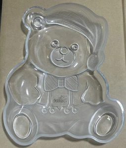 Weihnachtsschale Rose Perle Kristall Home schöner Teddybär Milchglas Teller - Bild 1 von 6