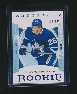 NICHOLAS ABRUZZESE 2022-23 UPPER DECK ARTIFACTS BLUE RC PARALLEL 152/199 #173 - Image 1 of 2