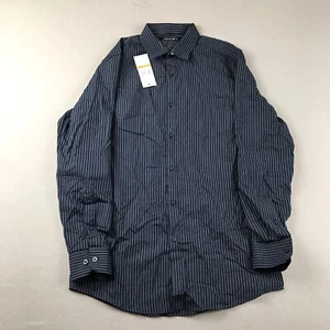 Axist Shirt Mens Small Ensign Blue Striped Long Sleeves Button Up NWT - Picture 1 of 11