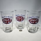Set of 3 Oskar Blues Brewery Dales Pale Ale Pint Beer Glasses Tumblers EUC