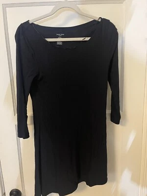 Joan Vass Azul Mezcla Algodón Cuello Redondo Mangas Largas Corte Y Ver Tejidos Noche Nuevo Con Etiquetas Foto 1 de 4