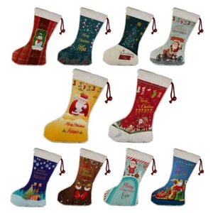 Medias de Navidad personalizadas regalo niño niña Santa bolsa de medias Navidad 16 - Imagen 1 de 11