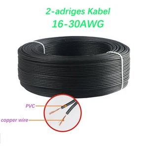 Cavo due fili 1 5 10 25 50 m 2x0,75 2x1,2 2x0,5 2x0,3 2x0,1 mm² linea veicolo - Foto 1 di 7