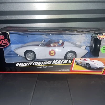 BRAND NEW Speed Racer Hot Wheels Remote Control Tethered Mach 5 Mattel 2008 Read - Image 1 of 4