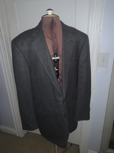 BURBERRY LONDON Giacca Cappotto Sportivo a Quadri Lana Lana Quadri 44 Lunga