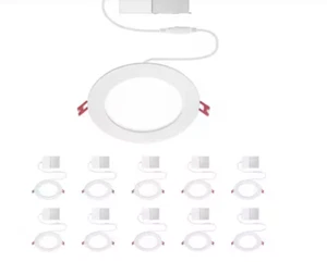 Commercial Electric Value Series 6 in LED Slim Canless - White - (10-Pack) - Picture 1 of 1