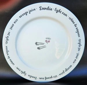Pottery Barn Bar Lingo ZOMBIE Cocktail/Appetizer REPLACEMENT Plate (EUC) - Picture 1 of 3