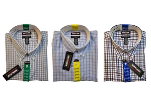 Kirkland Signature Men's 100% Pima Cotton Non-Iron Long Sleeve Dress Shirts - Picture 1 of 19