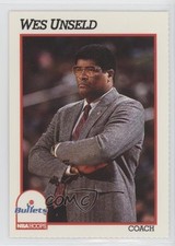 1991-92 NBA Hoops Washington Bullets Sheet Singles Wes Unseld HOF
