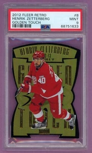 2012 12-13 FLEER RETRO GOLDEN TOUCH RED-WINGS HENRIK ZETTERBERG #8 PSA 9 MINT - Picture 1 of 2