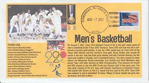 6° Cachets Tokyo 2020 Olympics Gold Medal Team USA Men's Basketball Kevin Durant - Picture 1 of 1