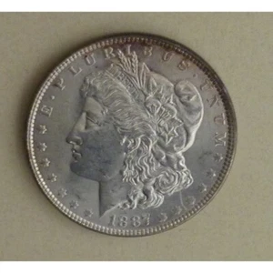 1887 Morgan Silver Dollar High Grade Rim Toned - Picture 1 of 4
