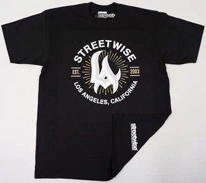 STREETWISE LA RAYS T-shirt Los Angeles California Tee Men L-4XL Black NWT - Picture 1 of 2
