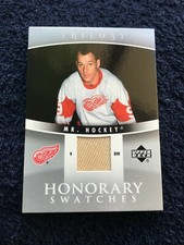 Gordie Howe #HS-GH - 2006-07 Upper Deck Trilogy - Honorary Swatches 
