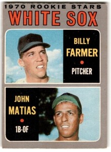 1970 O-Pee-Chee White Sox 1970 Rookie Stars - Billy Farmer/John Matias Rookie