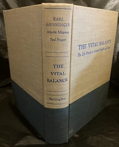 1963 / 1964 Wikinger Presse Druck "THE VITAL BALANCE " Hardcover Buch! Menninger - Bild 1 von 5