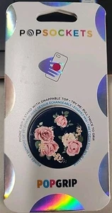 PopSockets Premium PopGrip - Pink Floral Design, Swappable Top, Wireless Compati - Picture 1 of 2