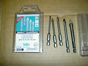 HELLER 5 PIECE QuickBit CeramicMaster Glass & Tile Drill Bit MODEL 249423 - Picture 1 of 1