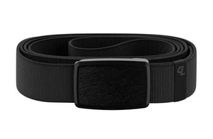 Cinturón de nailon elástico Groove Life de bajo perfil para hombre negro con hebilla magnética de aluminio - Imagen 1 de 13