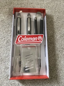 Coleman 3 Piece BBQ Grill Tools Set Utensils Stainless - Picture 1 of 7