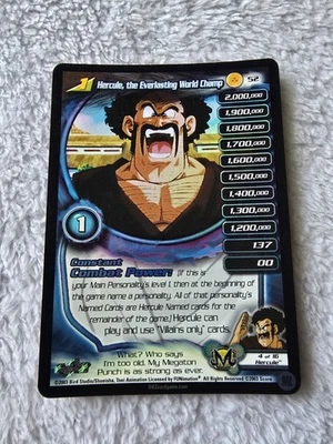 DBZ Dragon Ball Z FOIL Hercule, The Everlasting World Champ 52 CCG Limited Kid  - Image 1 of 4