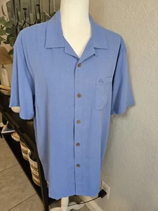 Tommy Bahama Men's Island Zone Short Sleeve Button-Up Riviera Azure Size L - Picture 1 of 8