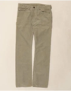 DIESEL Mens Viker Straight Corduroy Trousers W32 L33 Grey Cotton SD06 - Picture 1 of 5
